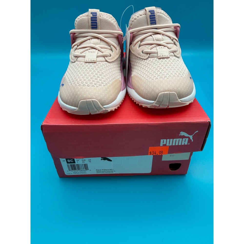 Puma Pacer Future AC Girls Size 8C Pink Mauvewood Sneakers